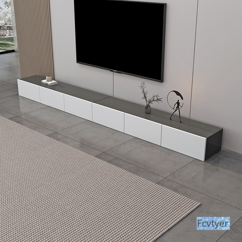 Simple Modern Tv Cabinet Living Room Floor-Standing Combination Household Large and Small Simple Storage Floor Cabinet Light Luxury Coffee Table