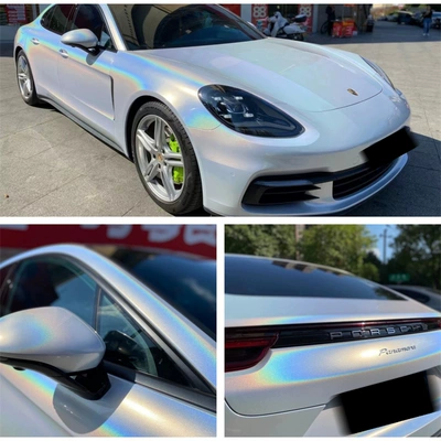 Auto Color Change Film – Long-Lasting Color Retention - colorful-laser-white-whole-roll