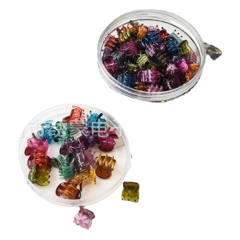 Черный женский маленький зажим для захвата в Корейском стиле, зажим для волос, головные уборы, аксессуары для волос, зажим для челки, коготь в штучной упаковке