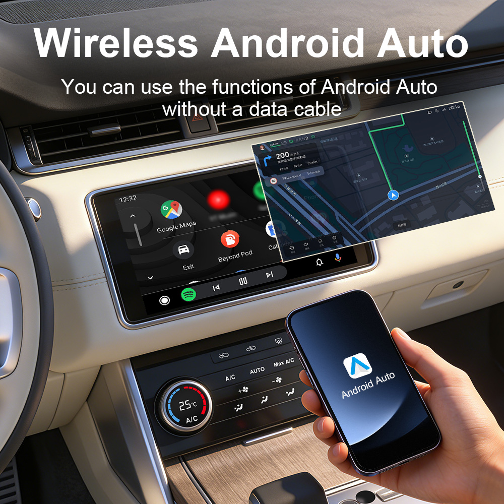 Cross-Border Wireless Carplay Box Private Model Smart Car Interconnection Box Apple Android Autocarplay Box