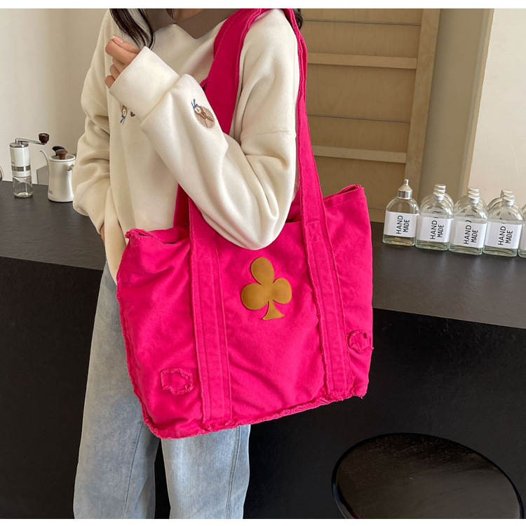 577g Weight Polyester Lining Material Sewing Thread Fashion Element Open Closure Type Double Handle Strap Type Tote Bag Bags Type Daily, Street, Shopping Occasion Canvas Material Solid Color Pattern All Seasons Season Women's Gender Streetwear Style Square Shape Large Size Women's Large Canvas Solid Color Streetwear Sewing Thread Square Open Tote Bag 14