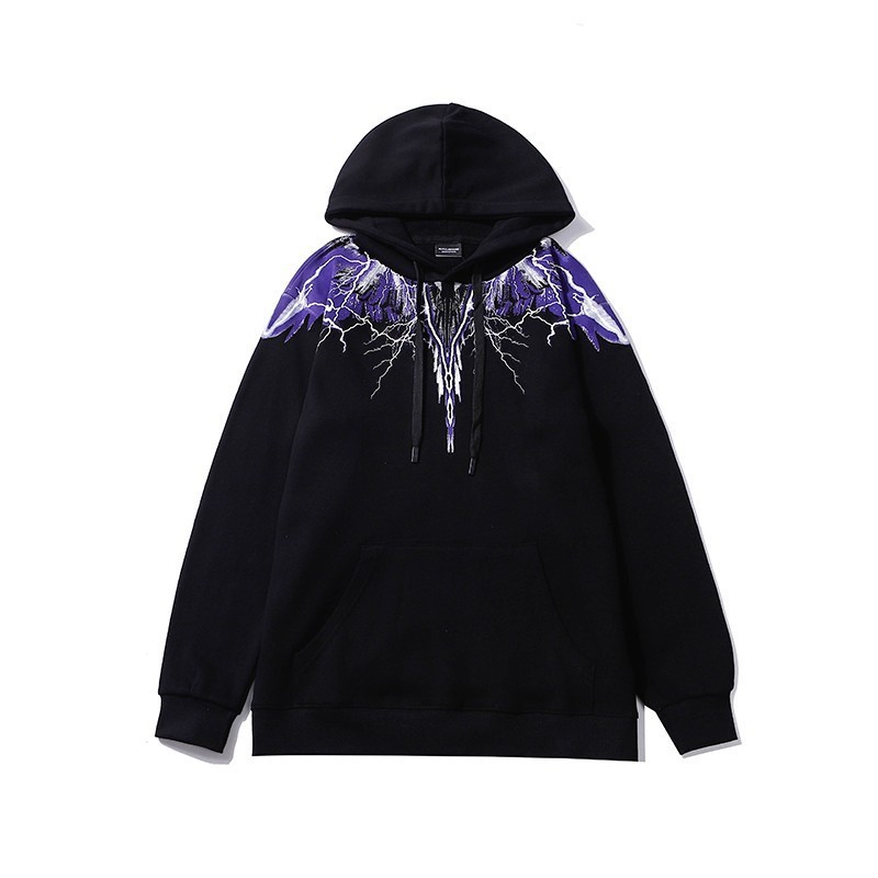クロスボーダー卸売 mb カラーフェザーファントムウィングスウェットシャツマセロトレンディなブランドライトニングヘビ年カップル着用パーカー|undefined
