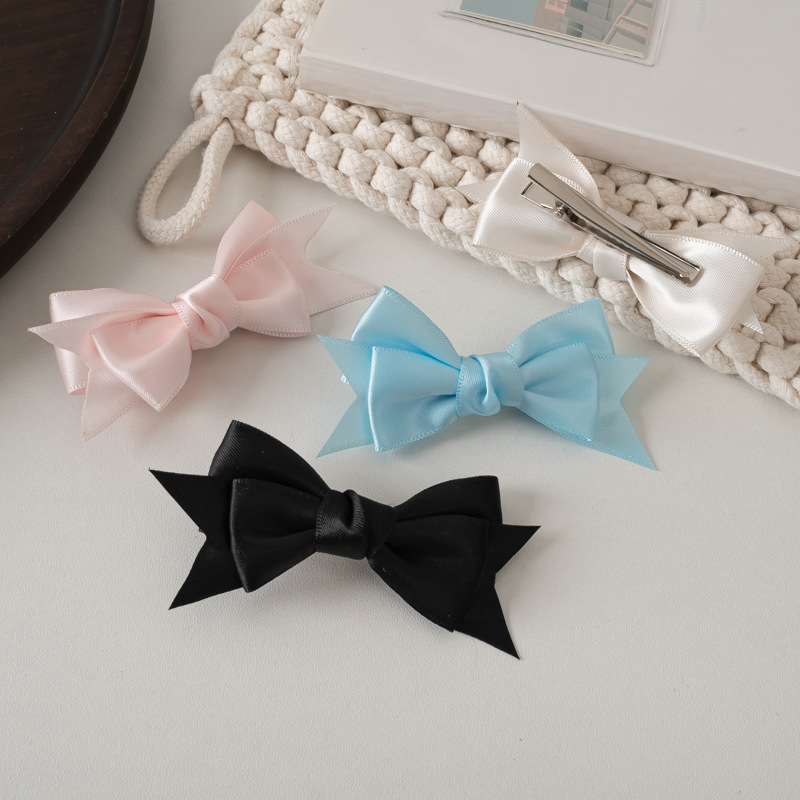 Women's Sweet Simple Style Bow Knot Cloth Hair Clip display picture 2