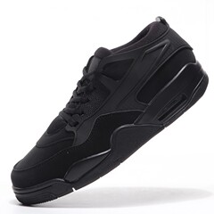 莆田靴工場卸売 AJ4 新しい純粋なオリジナル バージョン RM ブラック ウォリアー ロートップ メンズ バスケットボール シューズ