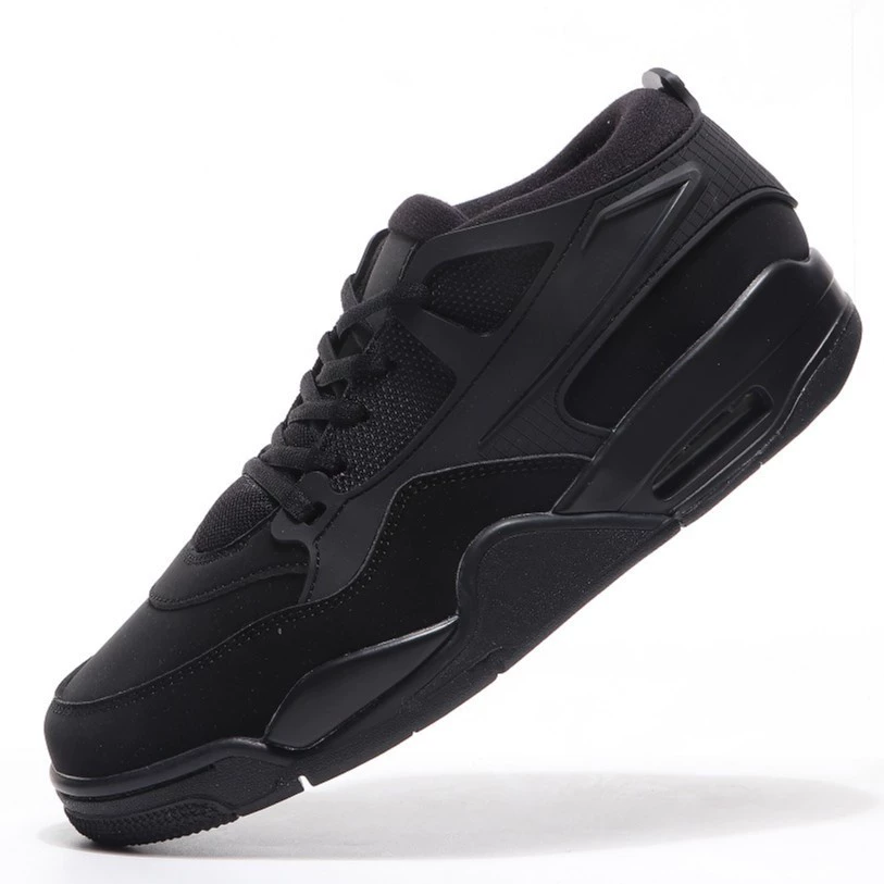 Оптовая продажа мужских баскетбольных кроссовок AJ4 New Pure Original Version RM Black Warrior Low Top от фабрики Putian Shoe Factory