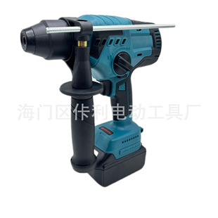 Cross-Border Foreign Trade Lithium Electric Hammer Rechargeable Lightweight Hand-Held Rubber-Coated Multi-Functional High-Power Concrete