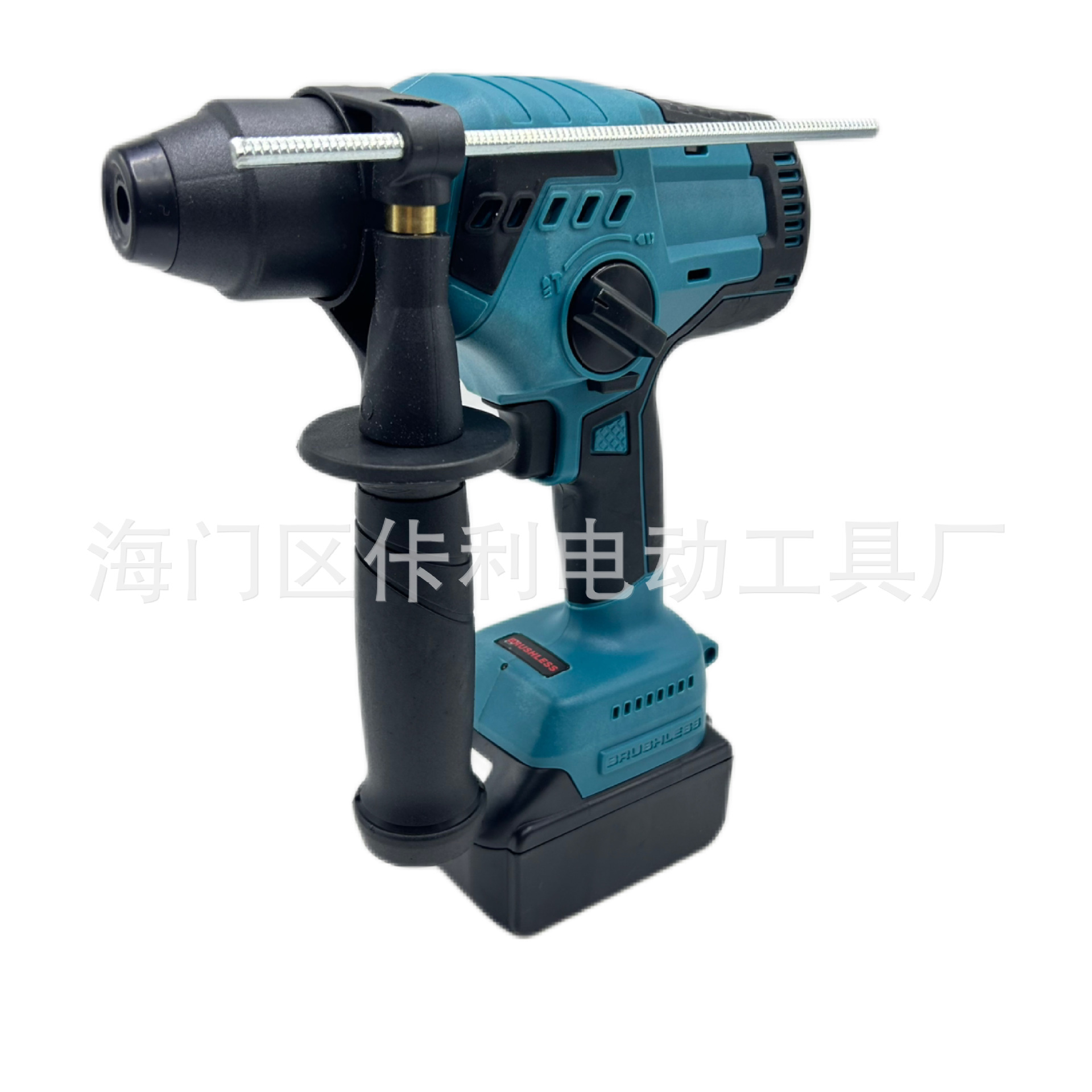 跨境外贸锂电电锤充电式轻巧手握包胶款多功能大功率混泥土