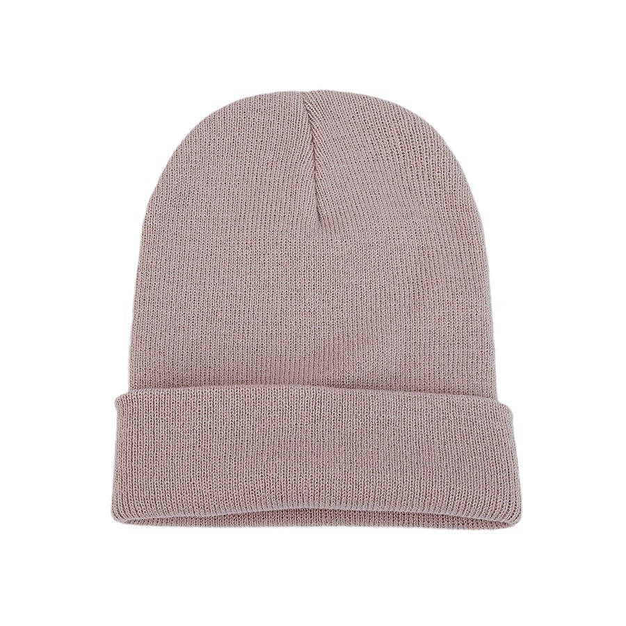 Unisex Fashion soft beanie ski hat candy color light plate thick melon skin hat double knit hat_voghion.com