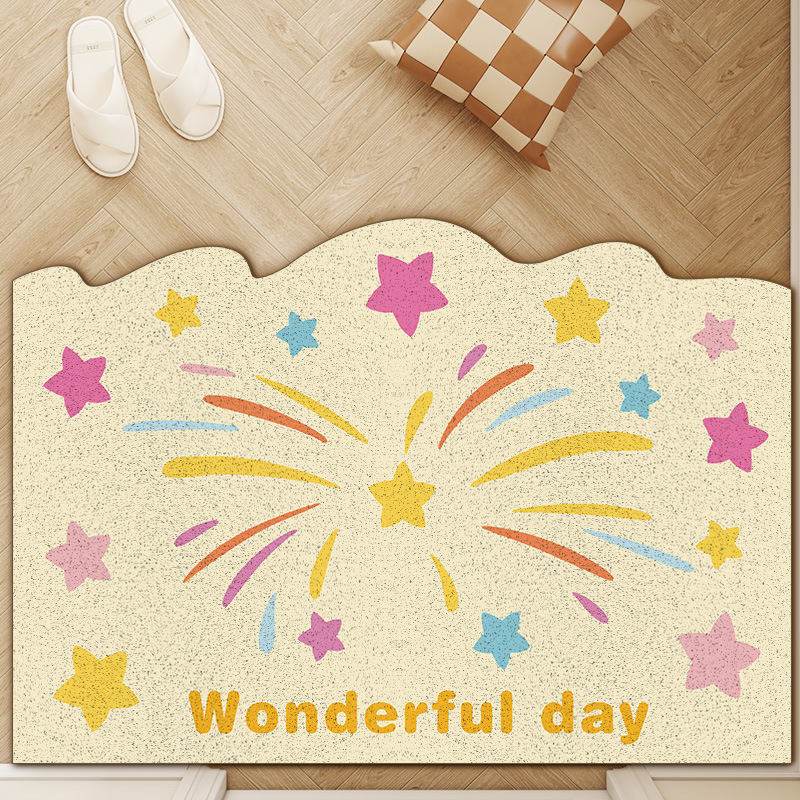 Durable Pvc Door Mat For Entryway - Scratch Resistant Dust Scraper_voghion.com