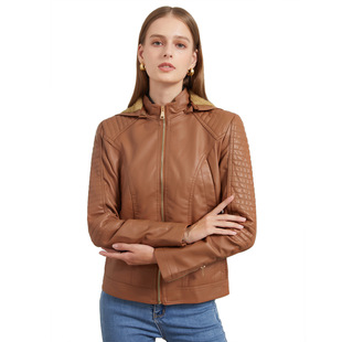Russia leather jacket���ڶ��_˹��Ů�ӽq�Bñ�ﶬ���Ƥ�A��