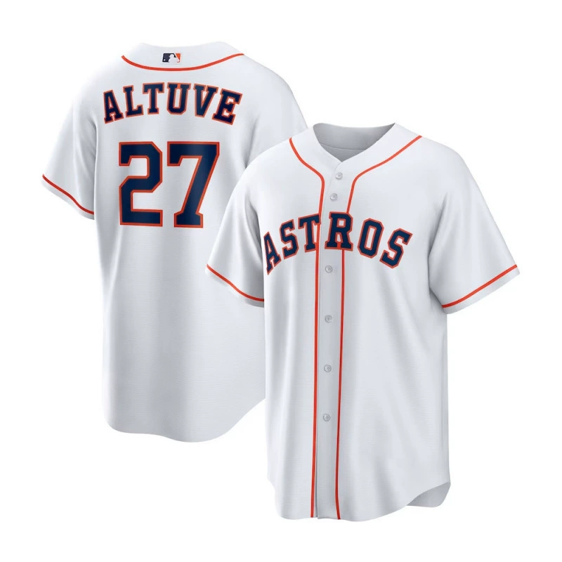 Его Astros Houston Astros кросс-бордер джерси 2#Брегман 27#Алтуве вышитая бейсбольная джерси