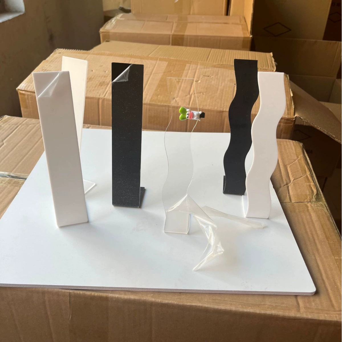 Акрил L-образный держатель для заколок для волос