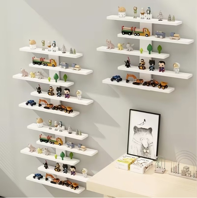 Estante de exhibición hecho a mano de caja ciega Estante montado en la pared Estante de pared de decoración pequeña Estante de almacenamiento de joyería de muñeca hecho a mano