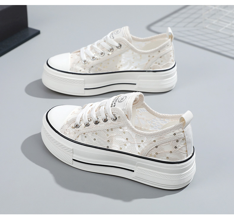 XK898 New Mesh Shoes Women's 2023 Spring And Summer Casual Women's Shoes, suole spesse, accentuate, traspiranti, modello, versatili, studenti_voghion.com