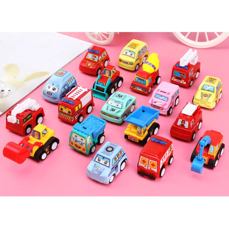 Jardín de infantes transfronterizo envasado independiente coche de juguetes para niños retroalimentación coche OP bolsa ingeniería de vehículos militares al por mayor