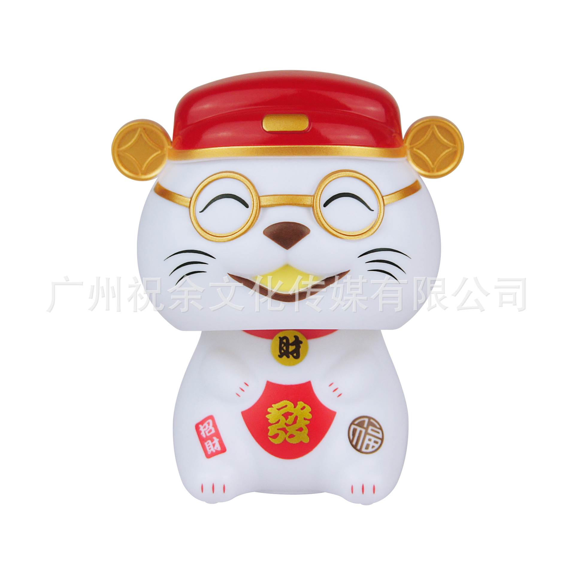 2 pulgadas solar automática seña mini gato de la suerte oficina escritorio decoración del coche decoración artesanía de plástico