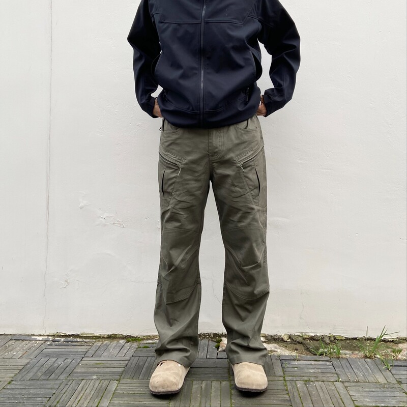 American-Style Autumn and Winter Military Bird Multi-Pocket Outdoor Straight Cargo Work Pants for Men with Three-Dimensional Cutting Design Tactical Pants