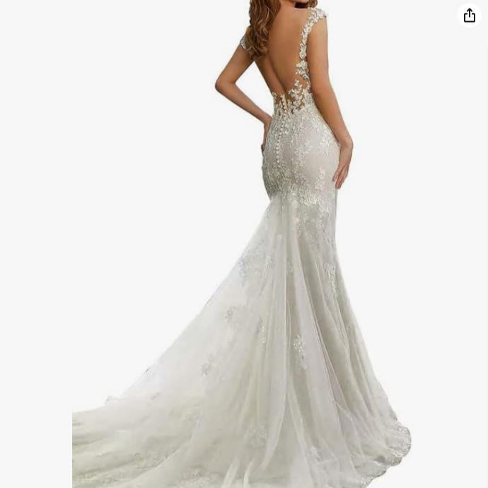 summer lace fitted wedding dress