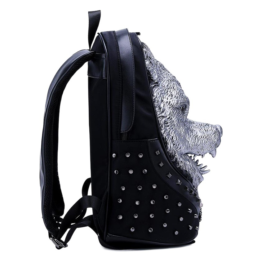 Factory direct fashion anti-theft multifunctional pu backpack computer travel bag 3d three-dimensional student schoolbag