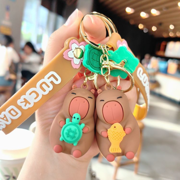 50g Weight Bag Pendant, Keychain Classification 1 Piece Quantity Daily, Street Occasion PVC Material Cartoon Character Pattern Unisex Gender Cute Style 1 Piece Cute Cartoon Character PVC Unisex Bag Pendant Keychain 6