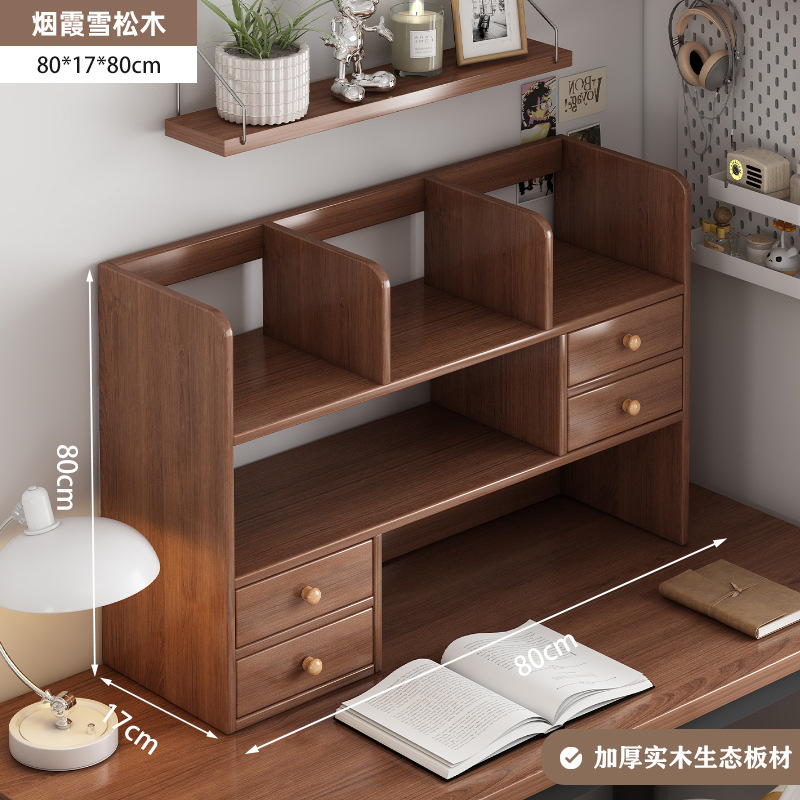 Estante de escritorio estante de almacenamiento de libros multicapa de escritorio estante de almacenamiento de libros ilustrados en escritorio de oficina doméstico