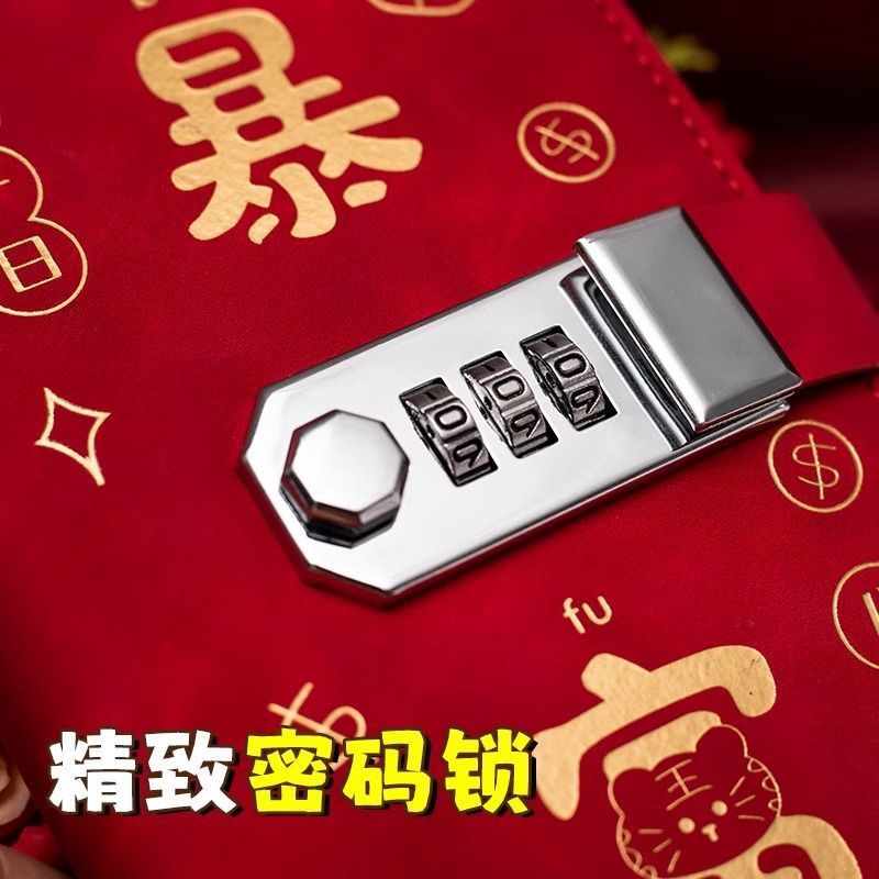 现货密码存钱本可放现金钱钞大容量收纳册理财放钱袋暴富攒钱本
