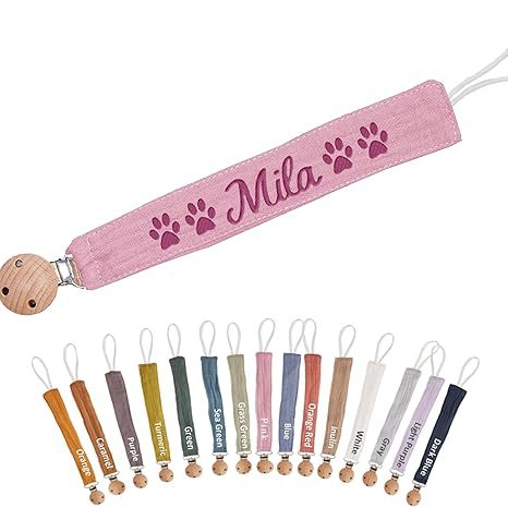 ins bordado bebé bordado pacificador tetina cadena de bebé diente pequeño juguete anti-cadena cabelga de leche de haya