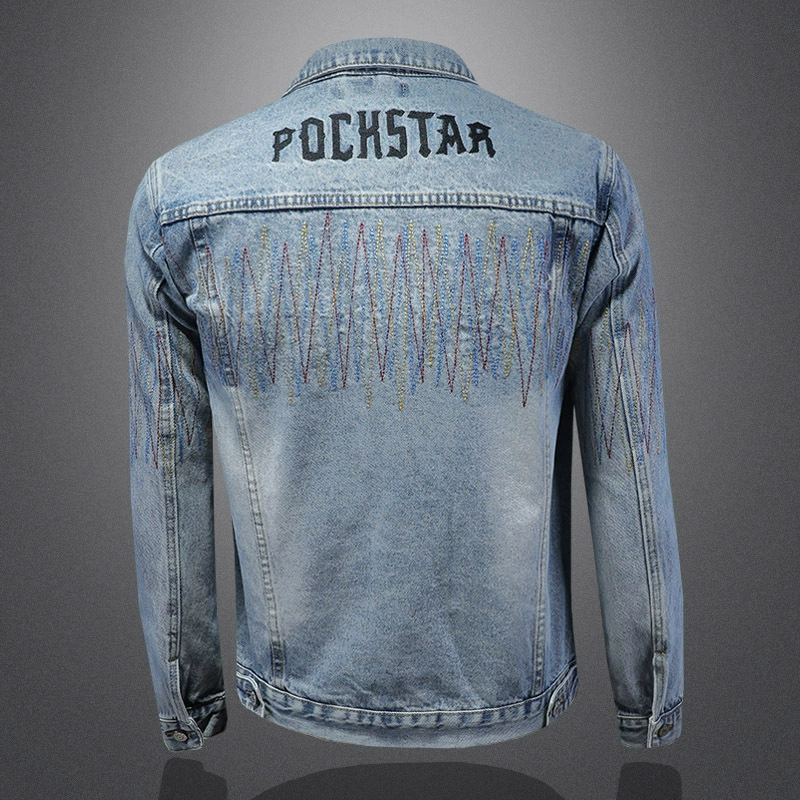 Spring denim jacket for leisure, European style