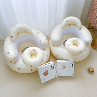 Ins K-Style of Baby Learning to Sit Chair Baby Training Learning to Sit Artifact Bath Chair Seat Inflatable Sofa Baby