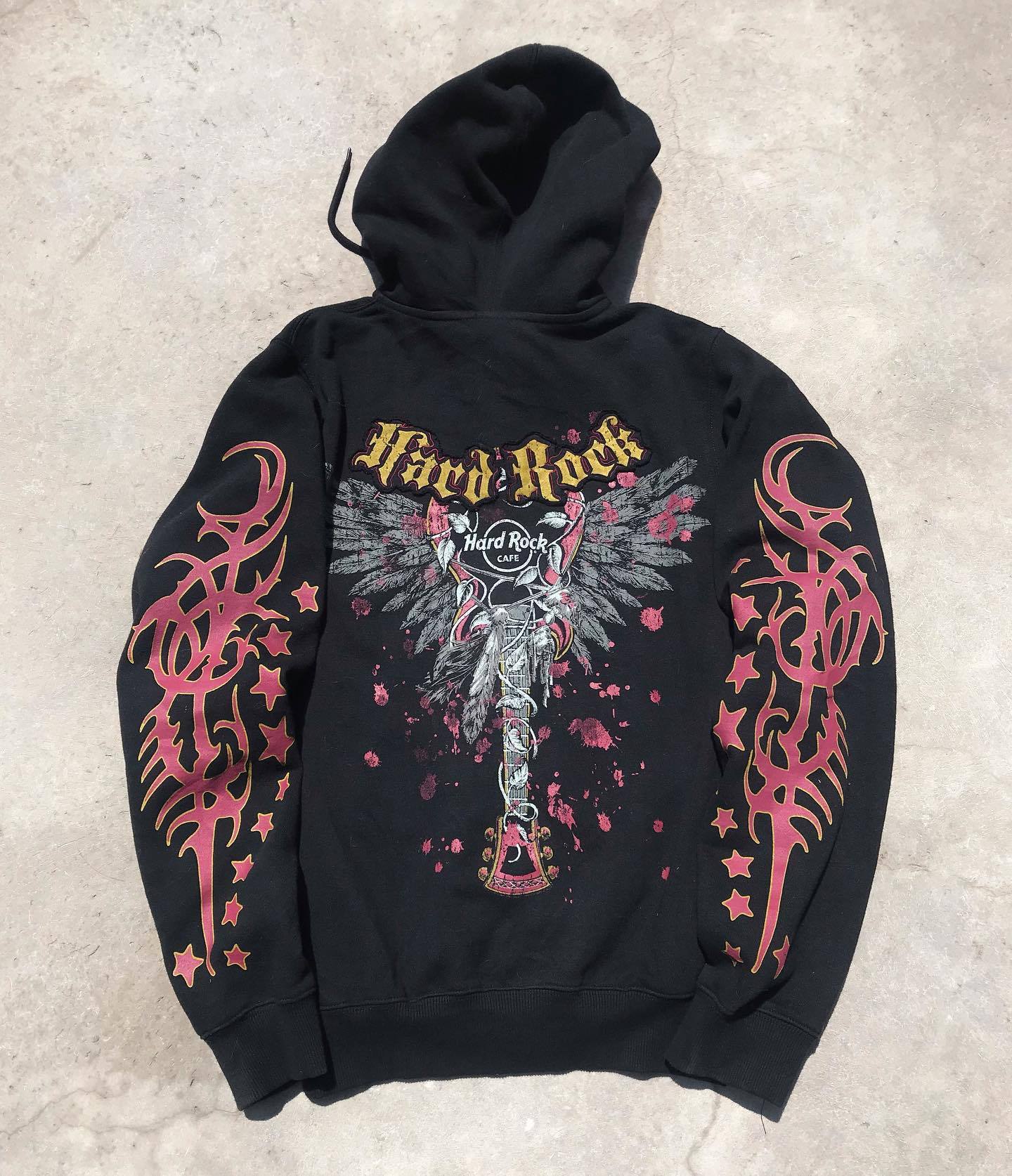 Men's Clothing autumn and winter sweatshirt street retro print embroidery loose plus velvet hooded_voghion.com