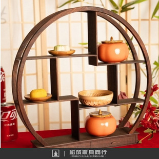 New Chinese-style Engagement Table Chinese-style Small Objects Arrangement Antique Rack Dessert Storage Rack Decorative Table