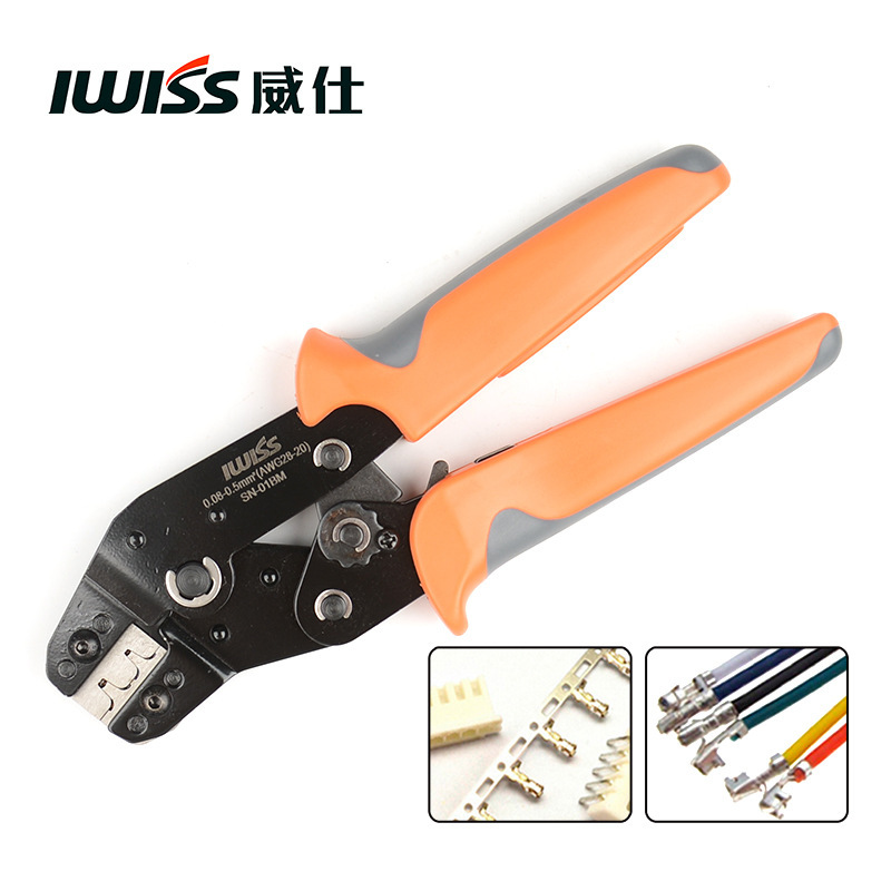 IWISS威仕 PH2.0/XH2.54杜邦端子压线钳20-28AWG 冷压接钳SN-01BM