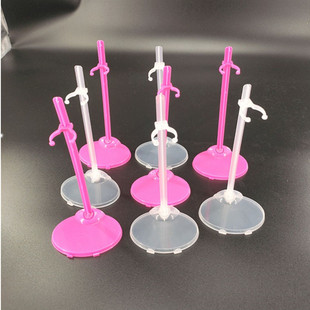 10 dolls transparent bayonet bracket, 12PCs plastic standing stand 6PCs fixed bracket 220g
