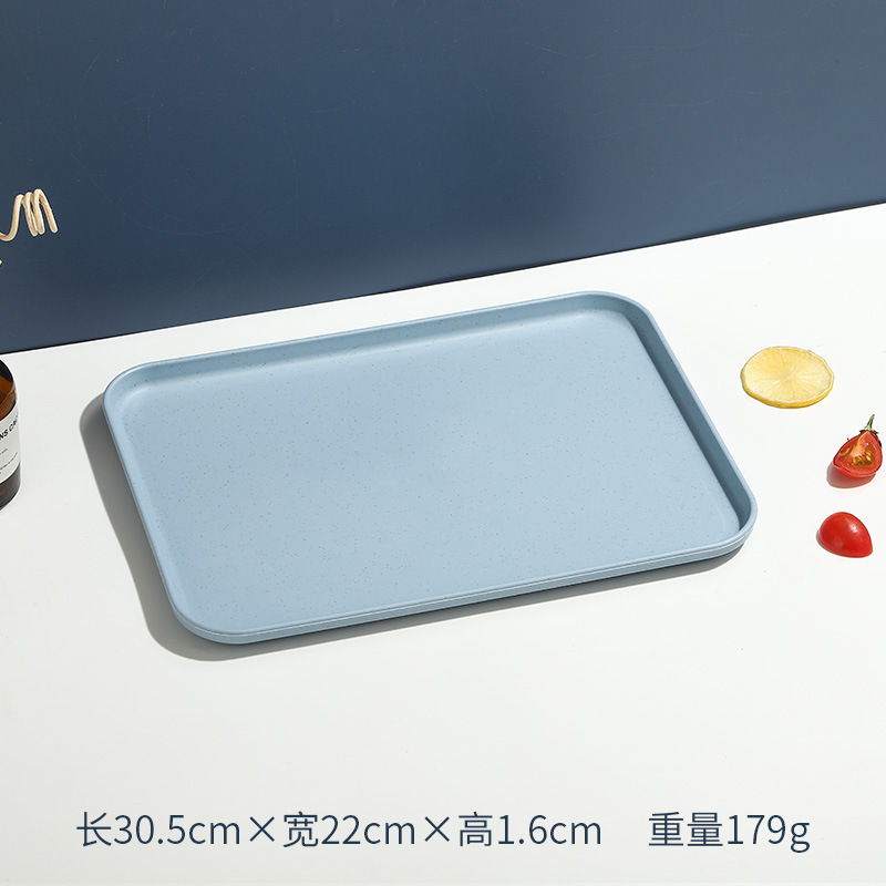 長方形のトレイ、水カップ、ティーカップ、フルーツプレート、大容量、食堂、ホテル、北欧風、インスタで話題の同型|undefined