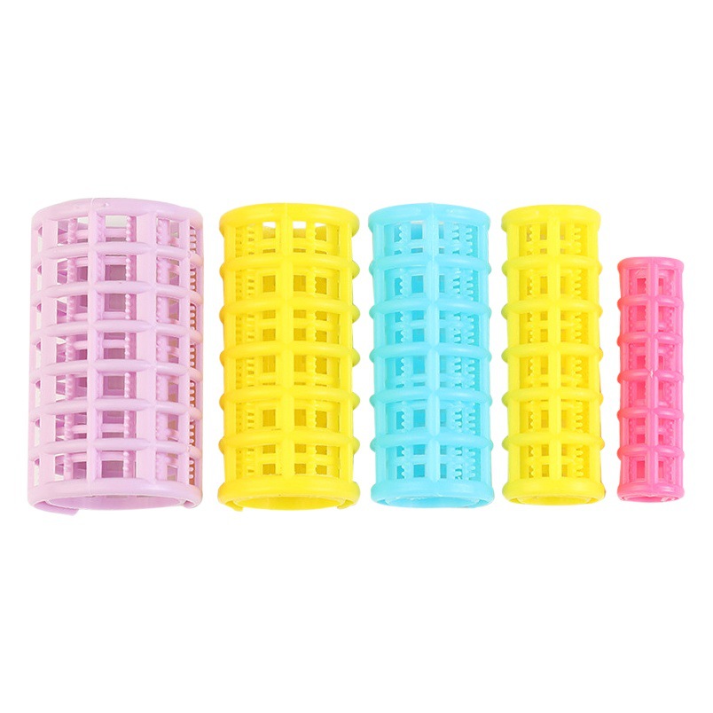 Internet Celebrity Eight-character Air Bangs Roll with Toothed Hair Roll Buckle Hair Roll Curling Tool Multi-specification Plastic Hair Curler