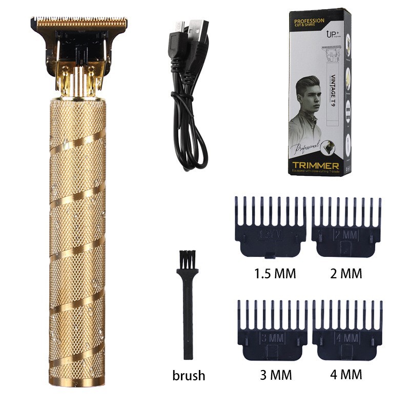 Corte de pelo eléctrico transfronterizo al por mayor retrógrado tallado impulsor eléctrico cabeza baldía de aceite impulsor eléctrico cortadora de plástico afeitar