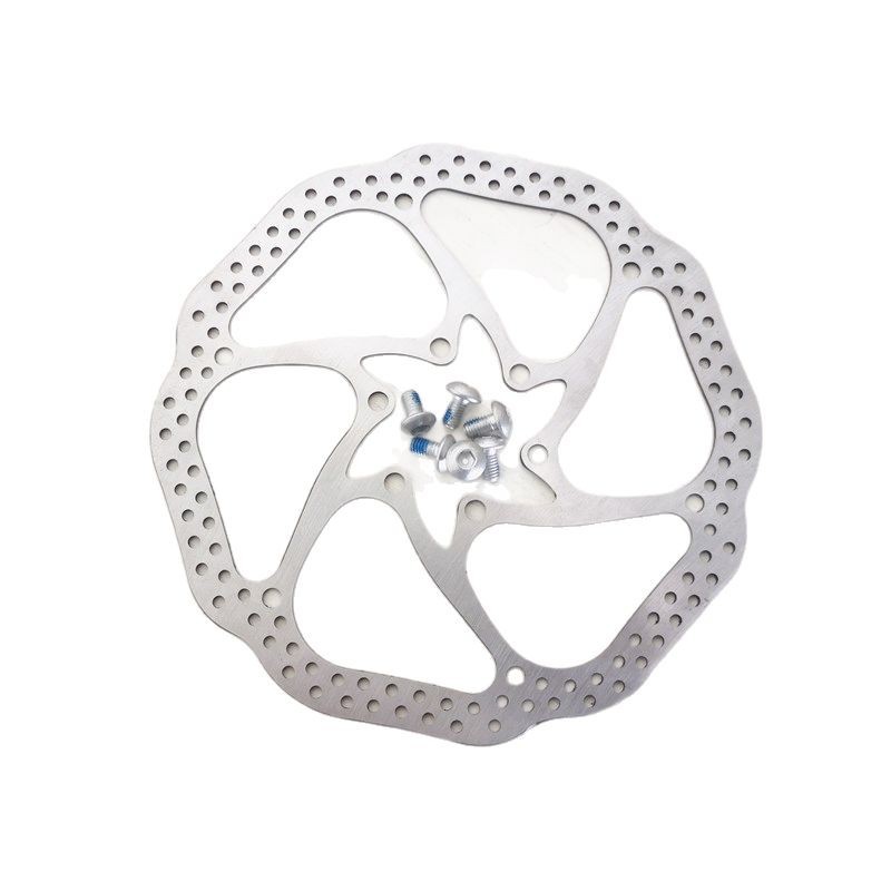 Disco de bicicleta de montaña Disco de seis clavos Disco de freno de disco de 160mm de 6 pulgadas con tornillos