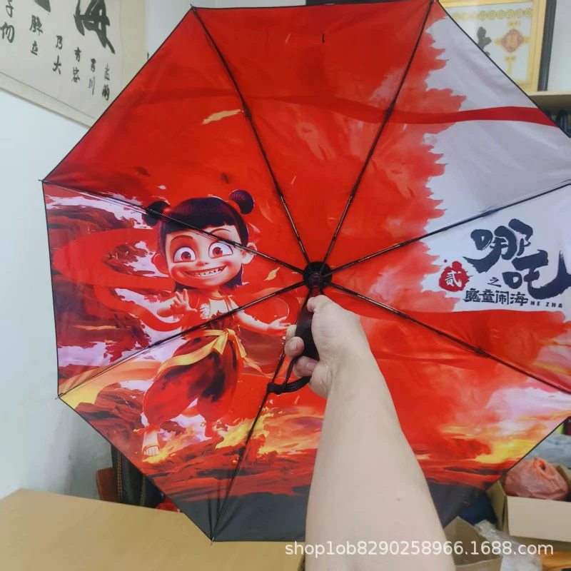 Painted high quality automatic windproof umbrella, fully automatic, sun protection