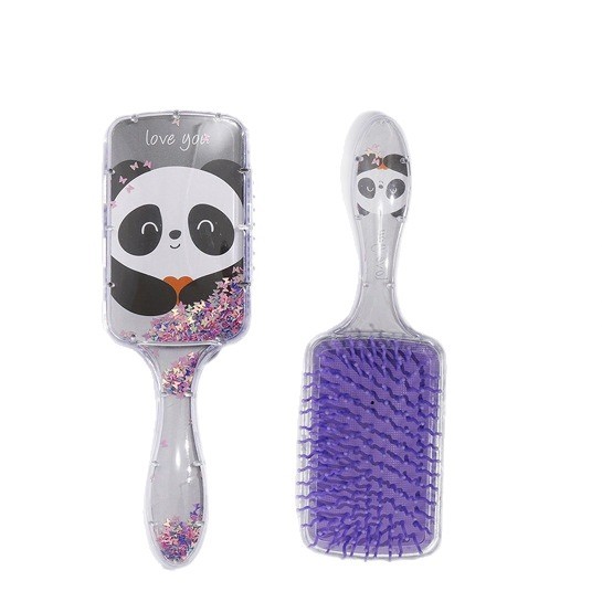 Pein de dibujos animados transfronterizos personalizados cuadrados portátiles impresión transparente arco iris masaje fluido bolsa de aire estudiante