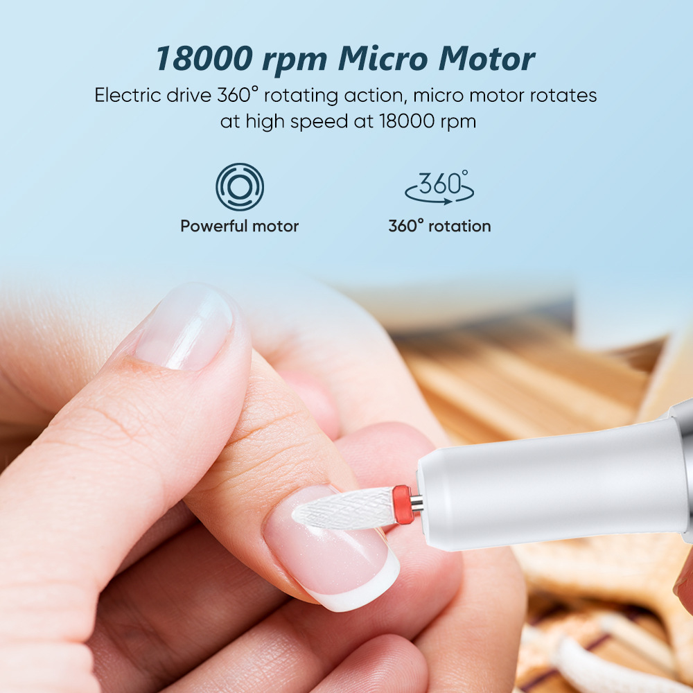 Yuqiu hogar amoladora de uñas eléctrica instrumento de belleza de uñas manicura portátil pluma de molienda máquina de molienda inalámbrica pequeña pluma de molienda