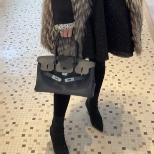 New Bagel Platinum Bag Togo Leather Horizontal Platinum Bag Top Layer Cowhide Hand Shoulder Underarm Bag Genuine Leather Women's Bag