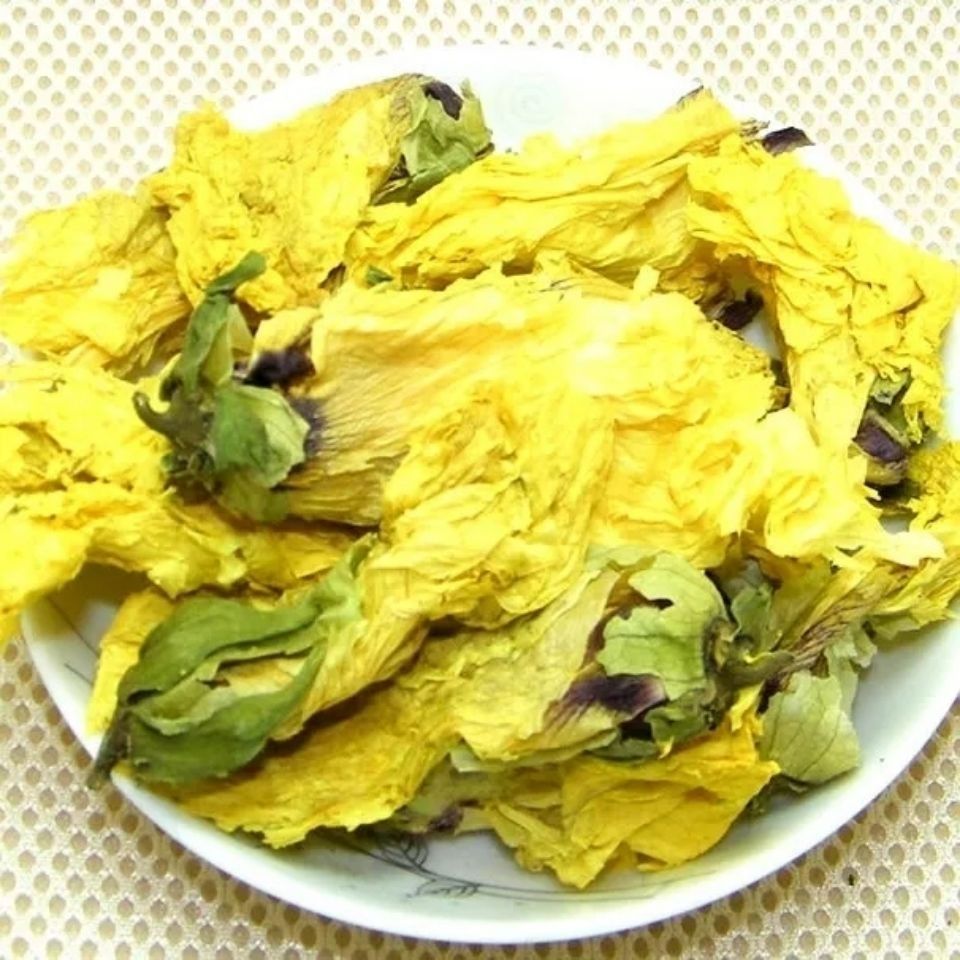 Abelmoschus Flower Huang Shu Kui Hua Dried Herbal Tea 500g Sulfur-Free Dried Blooms for Daily Infusion overview