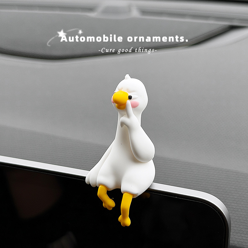2026 New Cute Grapefruit Duck Car Ornament for Dashboard Decoration in the Car
