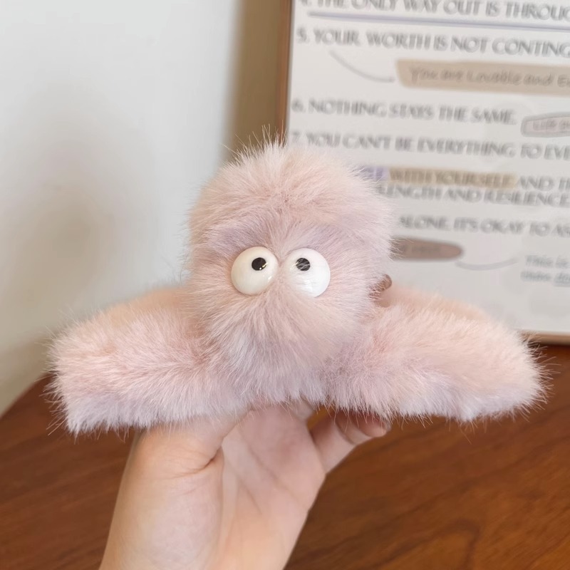 Estilo francés gran felpa clip de pelo de acrílico clip de tiburón Otoño e Invierno horquilla de alto grado versátil agarre del pelo updo tocado de pelo