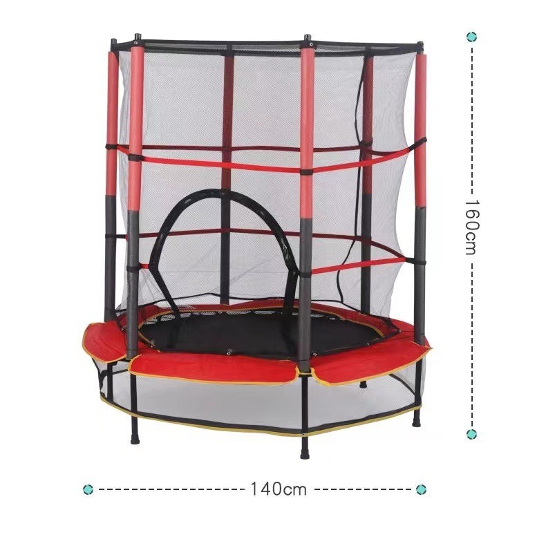 Trampolín de Interior para niños transfronterizos jardín de infantes trampolín grande trampolín de juego para adultos con red de protección