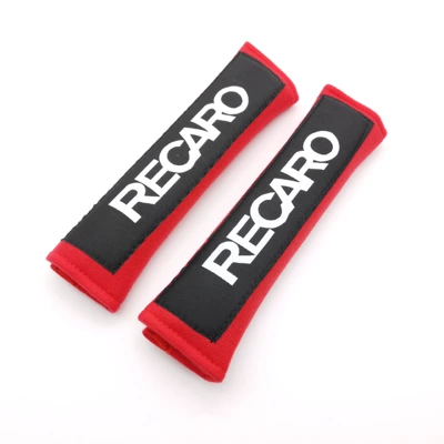 Red HKS BRIDE Recao Seat belt shoulder pad - recaro