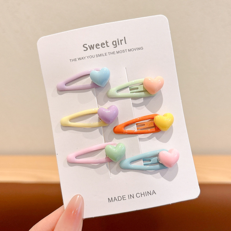 Bebé lindo pequeño clip BB para niños frises clip para el cabello para niños adornamientos para el cabello bebé super lindo tarjeta de cabello