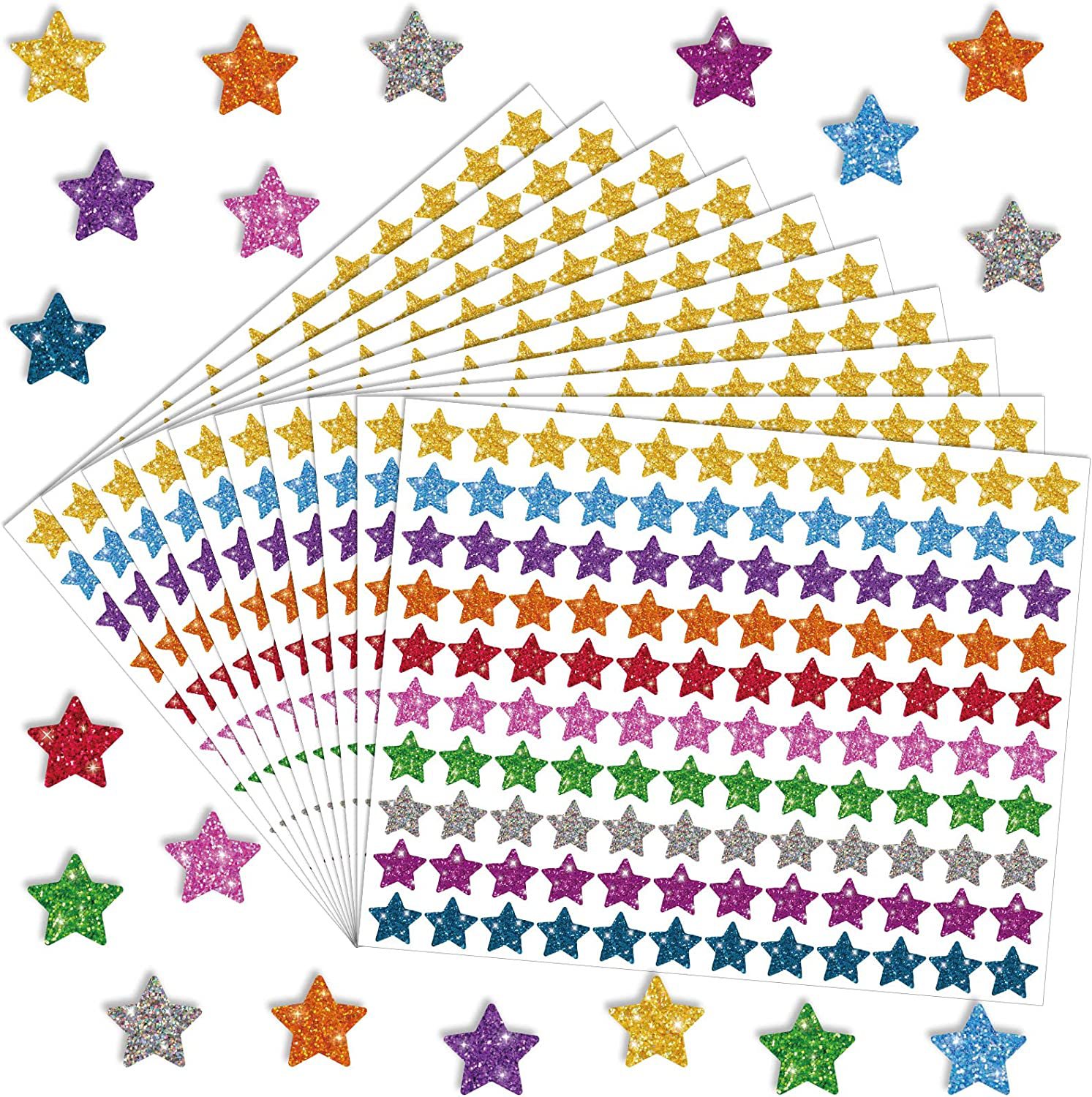 Sparkling Star Stickers Colorful Little Star Stickers Suitable for…