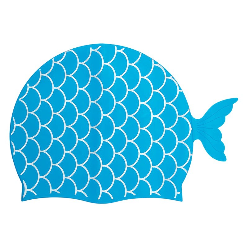 Детская шапочка для плавания милый мультфильм Водонепроницаемая не наклоненная голова мальчики и девочки модная силиконовая шапочка для плавания оптом
