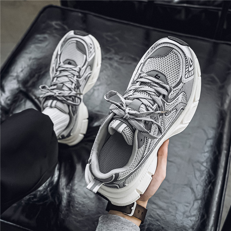 Men's Shoes with Big Heads and Wide Feet, Summer 2025 New Mesh Running Sneakers, Youth Trendy Brand Dad Shoes Men's Shoes with Big Heads and Wide Feet, Summer 2025 New Mesh Running Sneakers, Youth Trendy Brand Dad Shoes